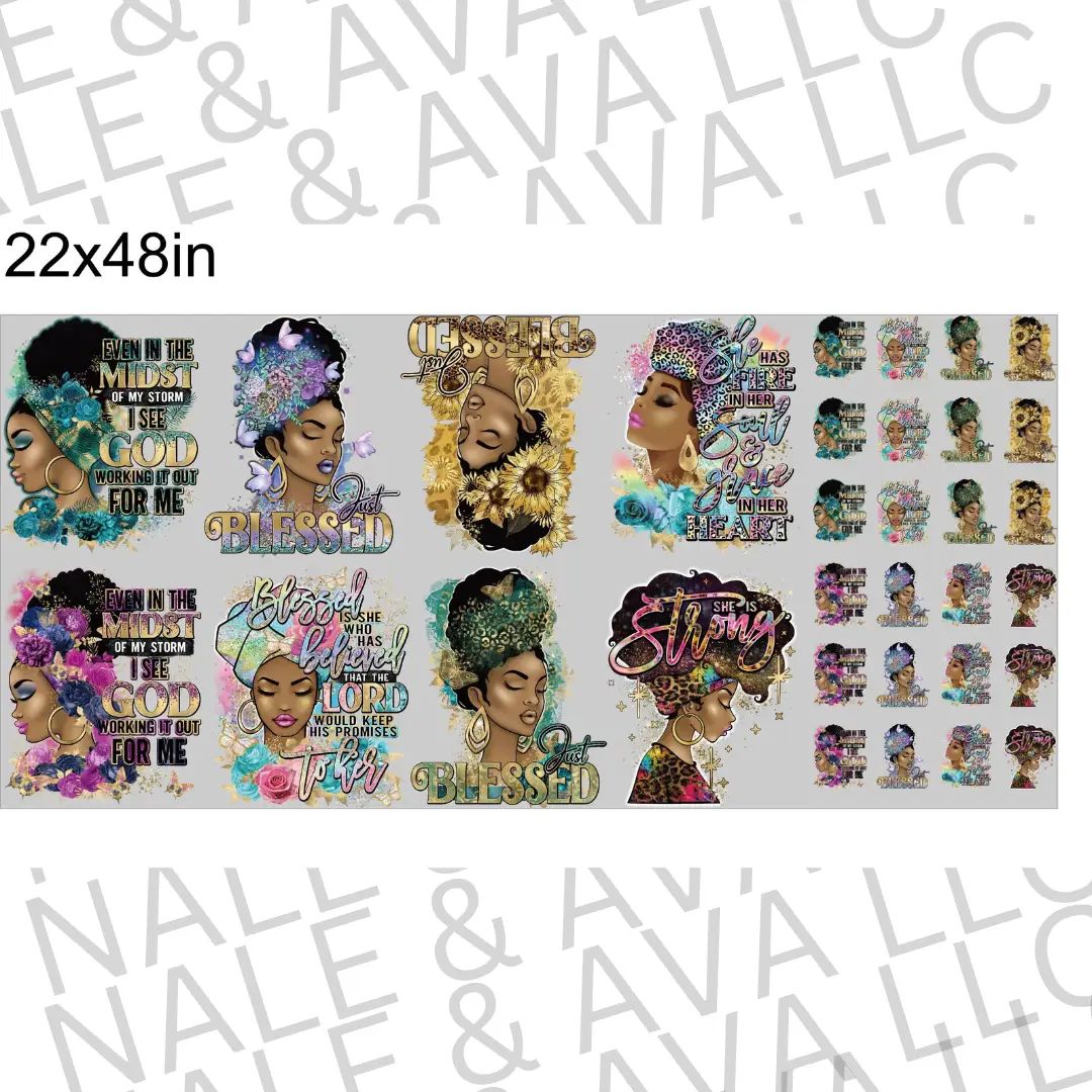 Inspirational DTF Pre-Made 22x48 Gang Sheet I