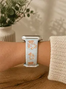Cute Teddy Bear  Watch Band – Soft Silicone Strap – Cozy & Comfortable