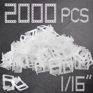1/16" Tile Leveling System Spacers 2000 count Tile Leveling Clips Kit  Tile lippage Leveler Spacers for DIY Professional Ceramic Tile and Stone Installation (1/16 IN, 2000)
