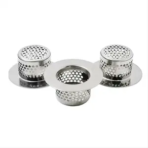 Bathtub Drain Cover, Bathroom Sink Strainer, Drain Hair Catcher for Bathtub Laundry Utility Sink, A (3-Pack)