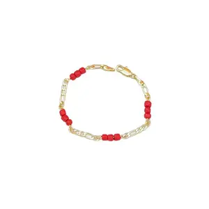 Women'S Bracelet Red Rice Bead Beach Anklet Women'S Bracelet Retro Bohemian Style Suitable for Beach And Party Best Friend Gift