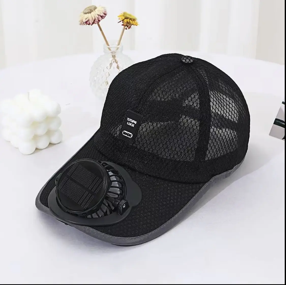 Men Women Solar Powered Fan Hat Cooling Baseball Hat Fishing Camping Beach Hats with Solar Fans Summer USB Charging Sun Hats