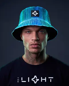 Fiber Optic Light Up Bucket Hat - Black (Updated)