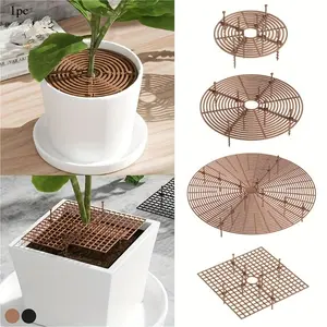 1PC plant pot with nail protection soil plant pot grid flower pot cover mouse garden home plant protector
