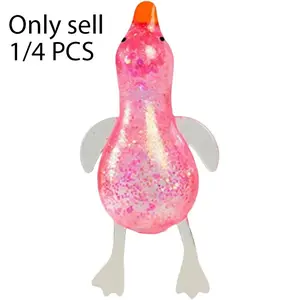 1/4 PCS Squeeze Stress Toys, Cute Duck Squishy Sugar Stress Ball, Squishy Toys, Soft Duck Stress Relief Sugar Ball Squishy Ultra Squishy and Moldable Slow Rise Slow Rebound Relaxing Sensory Fidget Stress for Anxiety Relief