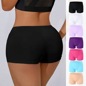 7-Pack Women's Seamless Full-Coverage Underwear-High-Mid-Rise Briefs, Non-Sheer Solid Color Leggings,Comfortable Everyday Basic Panties (Bulk Pack for Long-Term Wear)-Easy Hand Wash Care,Non-Fabric