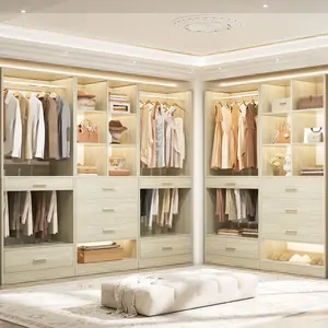 Closet System Organizer Set with 3 Drawers, Expandable & Sturdy Modular Closet Storage Unit, Freestanding Wardrobe Organizer Modular with Shoe Shelf, Customizable Wardrobe Organizer for Bedroom or Walk-In Closet Furniture