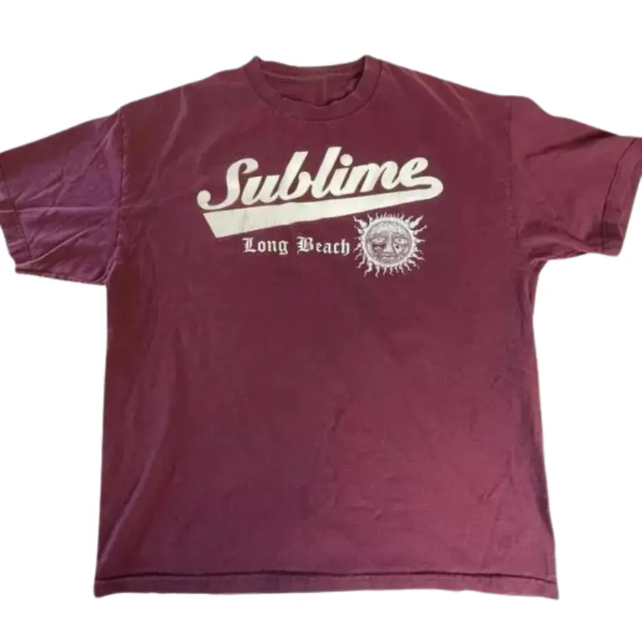 Vintage Sublime Long Beach T-Shirt, 90’s Y2k Alstyle, Crewneck Vintage Graphic Tees, Casual Outfit, Menswear, Womenswear