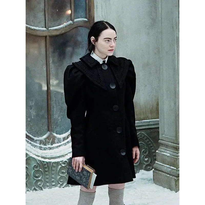 Poor Things Bella Baxter Black Coat