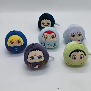 Funny Cotton Dolls Hunter X Hunter Killua Gon Kurapika Chrollo Hisoka Morow Leorio Fluffy Egg Round Plush Doll Pendant Kids Gift