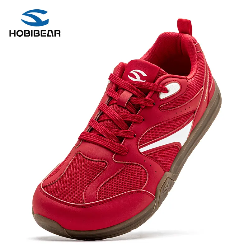 HOBIBEAR Wide Toe Box Casual Athletic Sneakers, Breathable Mesh Walking Shoes, Simple Lightweight Unisex Training Shoes for Everyday Use