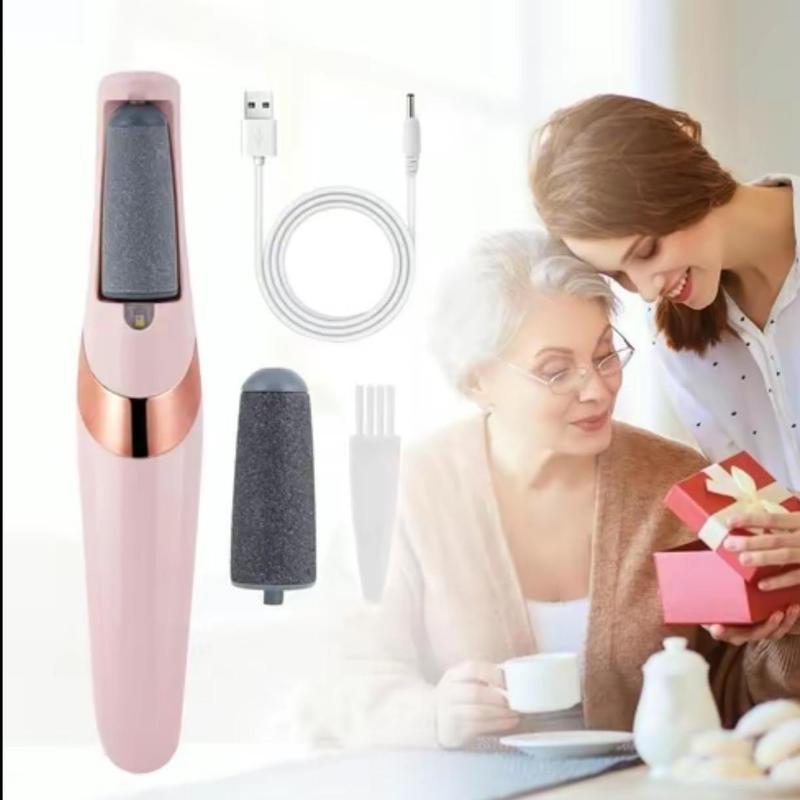 Electric Foot Callus Remover Machine, Wireless Pedicure Foot File, Rechargeable Exfoliating Tool for Foot Care, Home & Travel Use
