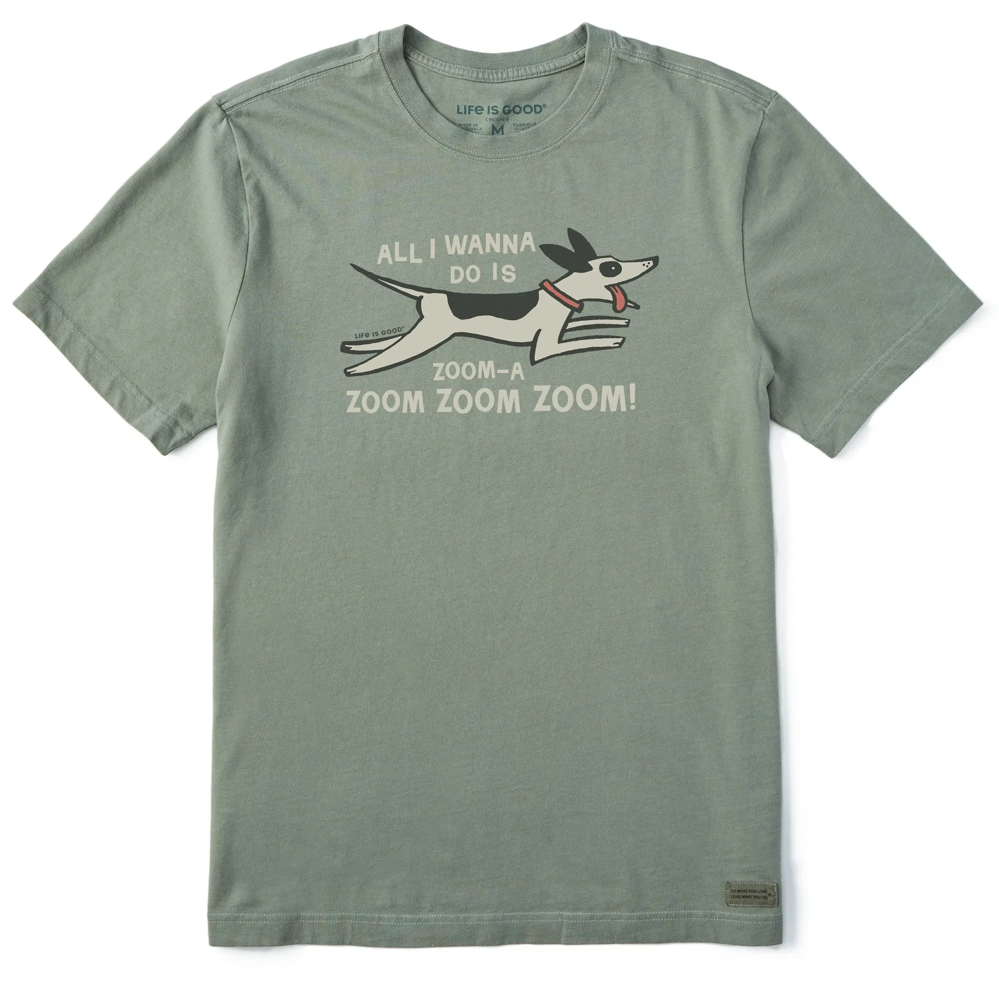Men's Zoom Zoom Dog Short Sleeve Crusher Tee