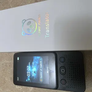 FunnyPanda AI Language Touchscreen Translator Device 138 Languages Real-Time Voice Photo Translation Offline Mode Touchscreen Tech Gadgets Rechargeable Mic Language Learners for Voice Dialogue Translation for Travel, Meetings, Immigration, Study Abroad