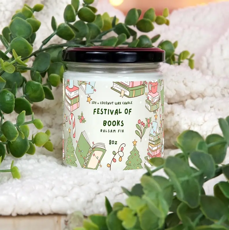 Holiday Soy Blend Candles: Christmas, Winter, Gingerbread, Vanilla Eggnog
