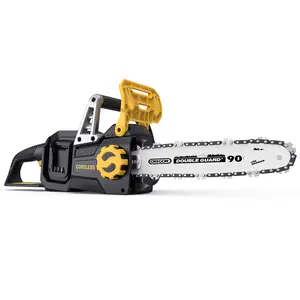 DOVAMAN 40V 16-Inch Cordless Chainsaw, Brushless Chainsaw Tool Only for DeWalt 20V Battery, Oregon Chain & Bar, One-Step Tool-Free Tension, 2-Speed Modes, Auto-Oiling, 2 x 20V (Battery & Charger Not Included)