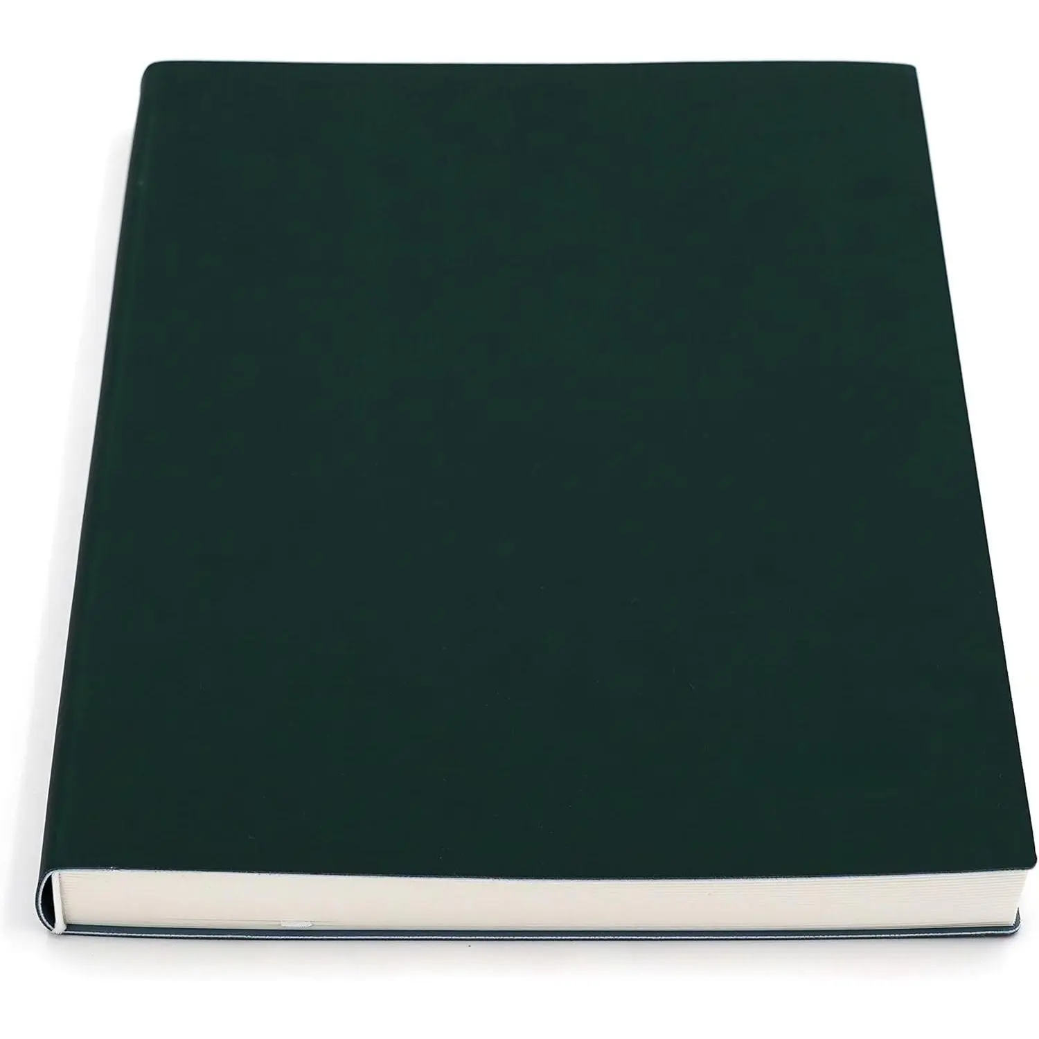 Large Blank Notebook Journal for Writing Drawing, Soft Faux Leather Cover, 100GSM Papers, 320 Pages, A4 8.4x11.4 inches Sketch Book(Green, Plain)
