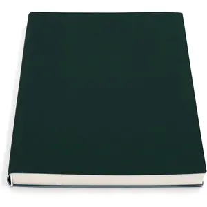 Large Blank Notebook Journal for Writing Drawing, Soft Faux Leather Cover, 100GSM Papers, 320 Pages, A4 8.4x11.4 inches Sketch Book(Green, Plain)