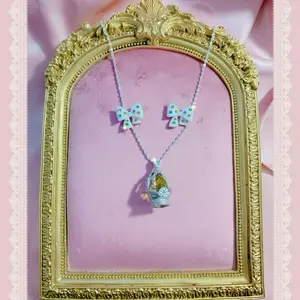 Madoka Magica Mami Tomoe Sayaka Miki Homura Akemi Madoka Kaname Elegant Dainty Soul Gem Anime Manga Kawaii Necklace and Earrings set Puella Magi Series