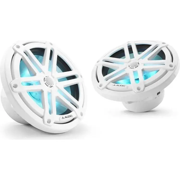 JL Audio M3-770X-S-GW-I 7.7" marine speakers with LED lights
