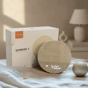 Sunrise Alarm Clock and Sound Machine Nightlight, Home Decor, Digital Dimmable Clock for Bedroom, 26 Sleep Sounds, White Noise Machine for Adults, Wake Up Light Alarm Clock Decor