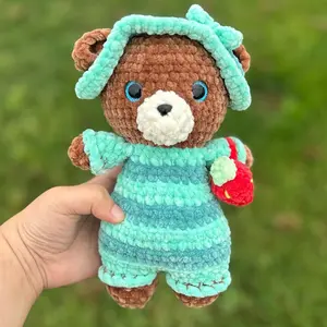Hand Crocheted Teddy Bear