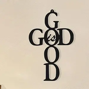 God Is Good Letter Pattern Wall Art, Metal Wall Decor, Religious Decor, Wall Hanging Decor for Home Office, Room Decor, Home Decor, Room Decor, Hangable
