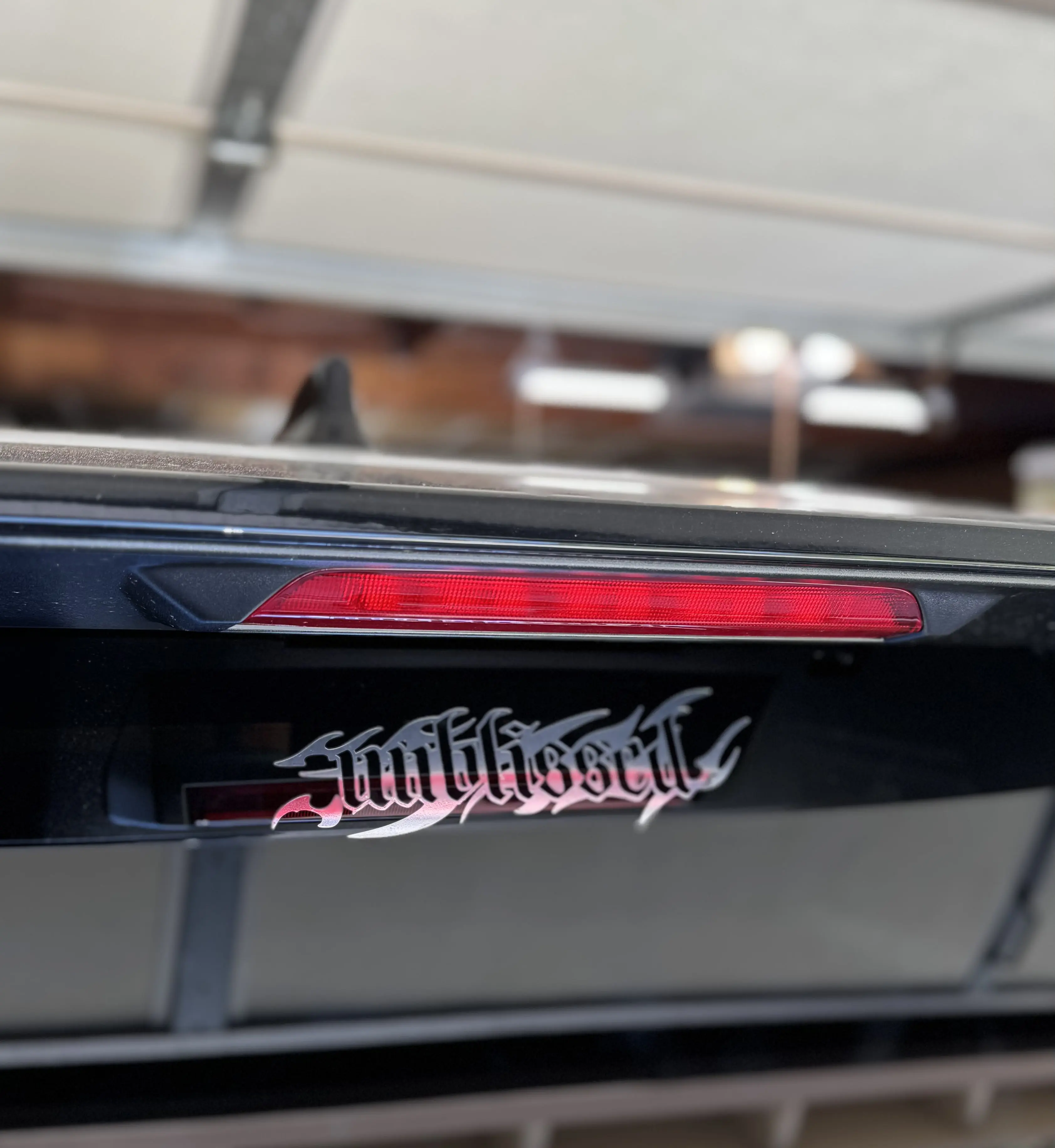 Unblissed Drift Mini Banner - 9” Crome Vinyl, Made in USA, Made for Windshield