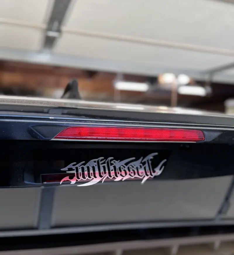 Unblissed Drift Mini Banner - 9” Crome Vinyl, Made in USA, Made for Windshield