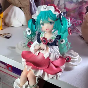 Hatsune Miku Anime Figure Toys Flower Fairy Collection MIKU Kawaii Cartoon PVC Action Figurine Model Dolls Birthdays Gifts Kids