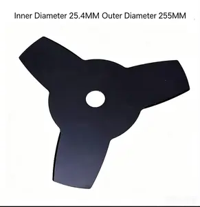 Steel Teeth Grass Trimmer Blade - 25.4 cm × 3 Size, Compatible with Weed Cutters (Grass Trimmer & Weed Cutter Accessory) chamfer cutting