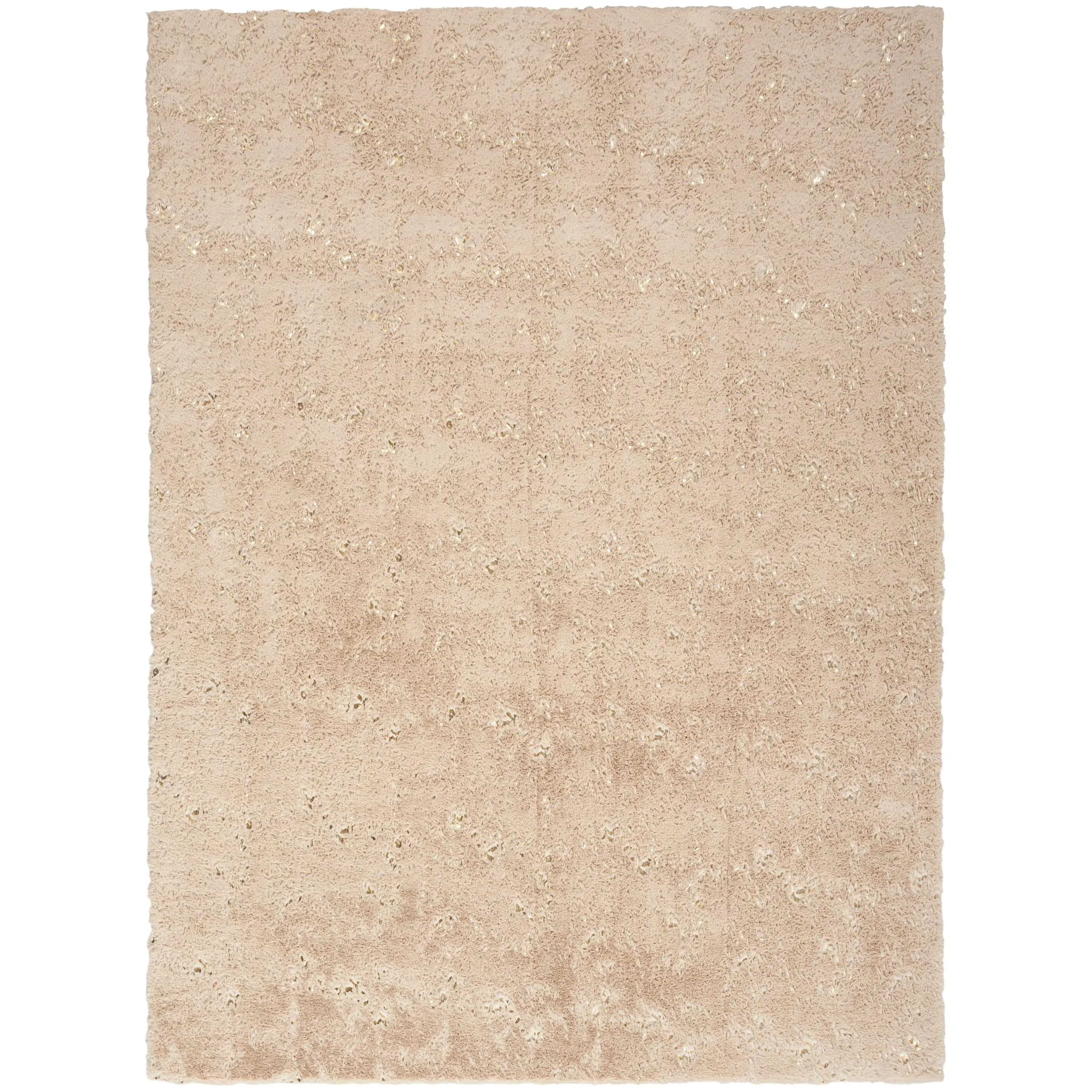 Nourison Home Cozy Shimmer CSH01 Beige Gold Contemporary Hand Tufted Rug