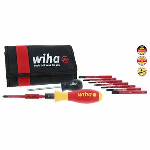Wiha 11-Piece Insulated TorqueVarios & SlimLine Torx Blade Set - Replaceable Screwdriver Bits, 10-50 in. Torx Tool, Ideal for Cycling Maintenance
