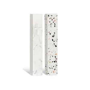 Grace Mark - God Honoring Doorframe Ornament for Your Home with Cross Design in Marble & Terrazzo Materials Religious Home Decor
