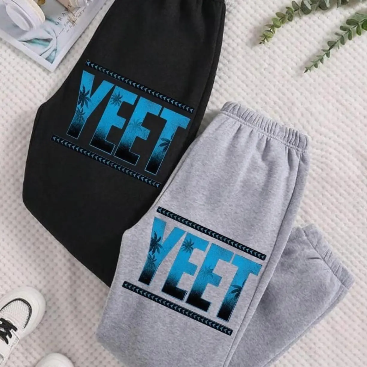 Vintage Yeet Sweatpants Black Jey Uso Four Letters Unisex Trendy Streetwear WWE Heavy Blend Graphic Sweatpants, Trendy Top Sweatpants, Unisex Cotton Graphic Casual Sweatpants, Gift For Men and Women, Best Gift SS