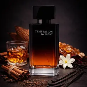 Temptation by Night - Eau de Parfum - 100mL Cologne for Men - Intoxicating Ultra-Seductive Scent with Amber Cinnamon Vanilla & Soft Florals