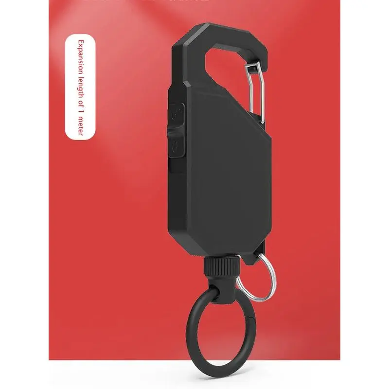 Anti-theft Automatic Retractable Buckle Holder Multifunctional Retractable Keychain Anti Lost Backpack Belt Clip Outdoor Gadgets