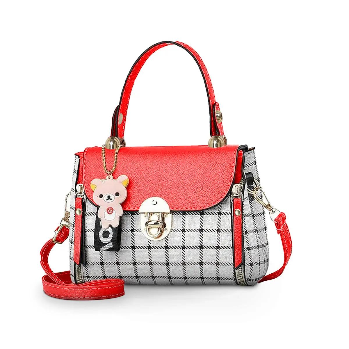 Plaid Pattern Crossbody Handbag, Women's PU Leather Flap Purse with Buckle Decor, Classic Elegant Shoulder Bag, Lightweight & Durable Everyday Bag, Chic Versatile Accessory, Great Gift for Women