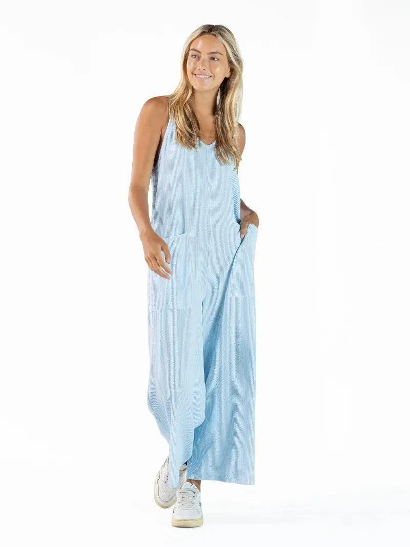 Corded Jumpsuit - Tidal - by Simply Southern