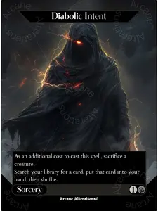 Diabolic Intent - Full Art Altered Art Custom Proxy Card