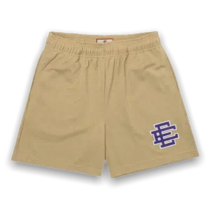 Eric Emanuel EE Shorts - University Gold (Purple Letters)