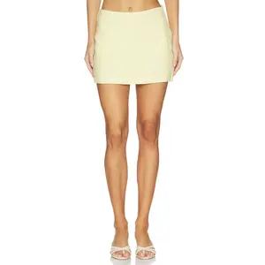VIR VITA x REVOLVE Ines Mini Skirt Cropped in Butter
