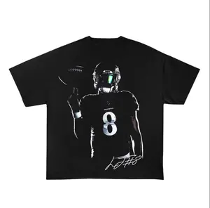 Vintage 90s Graphic Style Lamar Jackson T-Shirt, Vintage Sport Tee, Retro American Football Bootleg Gift, Graphic Tee, Gift for Her, Gift For Him, Top Streetwear