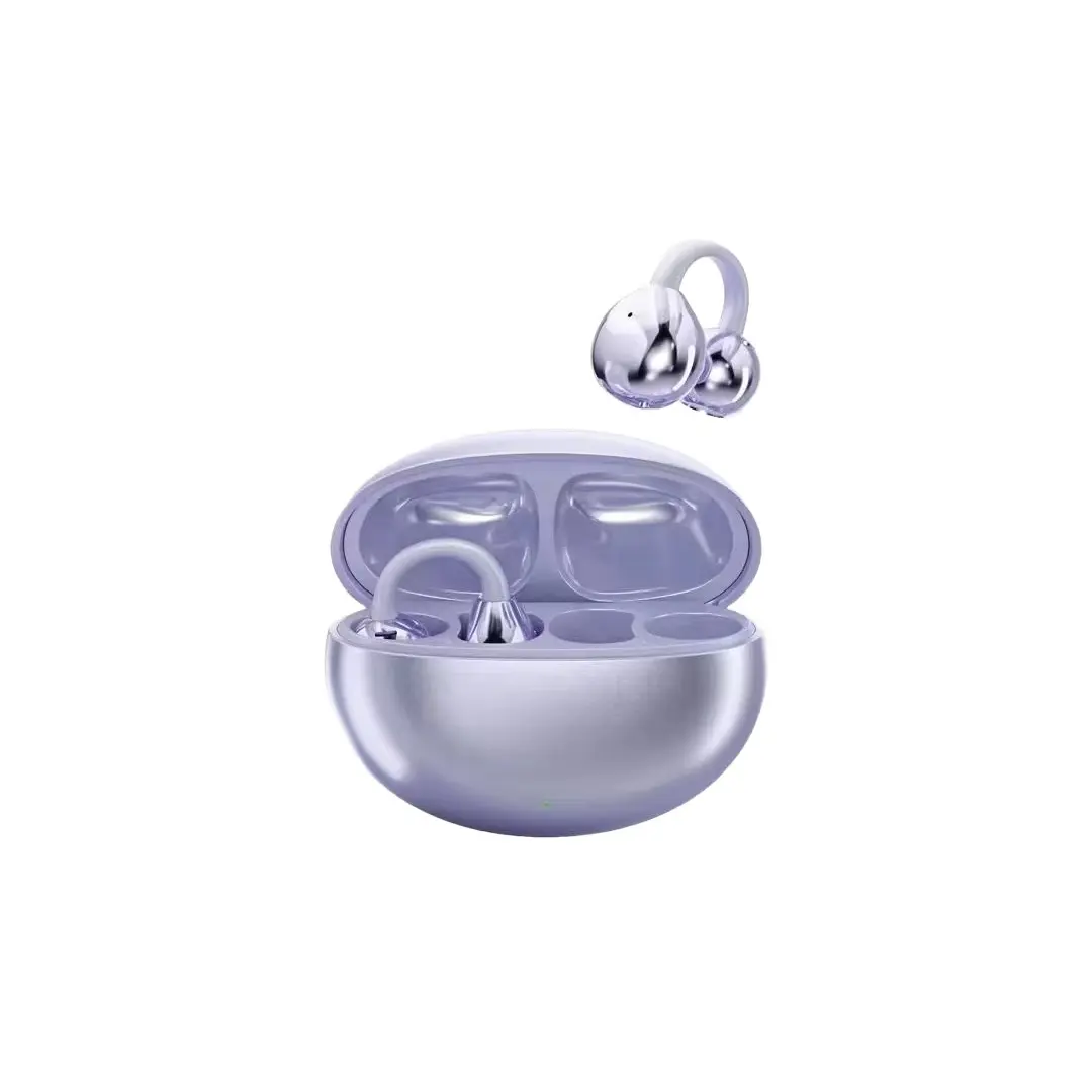 YX81 Clip-On Wireless Electronic Earbuds Headset with ENC Noise Cancellation, Digital Power Display, 1-Hour Fast Charge Chargeable Sports Earphones for Running, Gym, OEM ODM, Digital Display