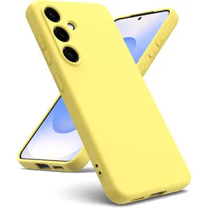 Luxury Liquid Silicone Case For Samsung Galaxy S25 S24 S21 FE S23 S22 Ultra Plus Matte Candy Color Soft Back Cover Shockproof