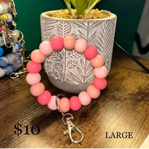 Large Silicone Keychain Wristlet