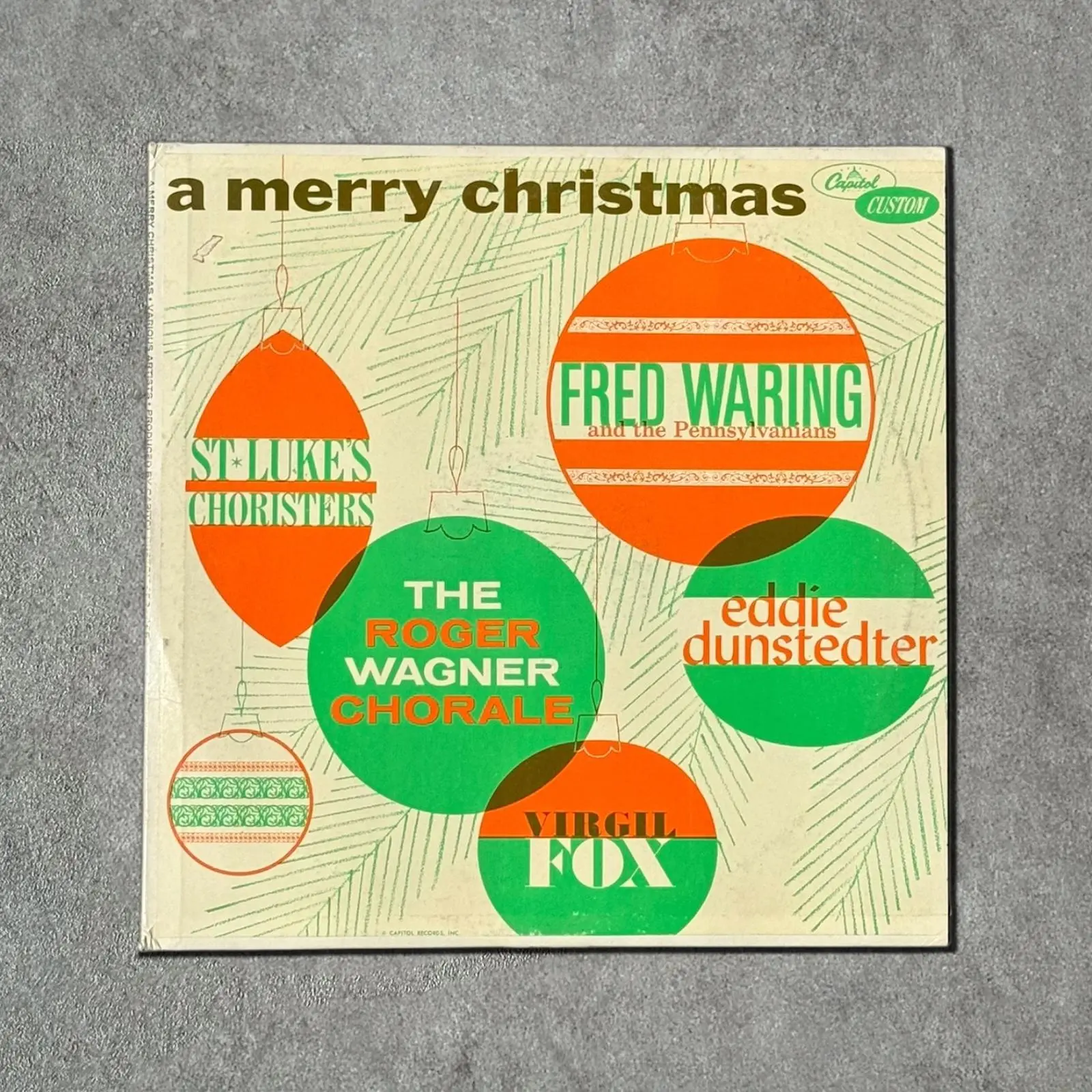 “A Merry Christmas” Vintage Record Vinyl