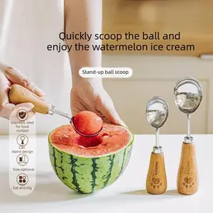 2PCS Bear-shaped ice cream scoop, popsicle scoop, fruit and watermelon scoop, ice cream baller, scooping tool