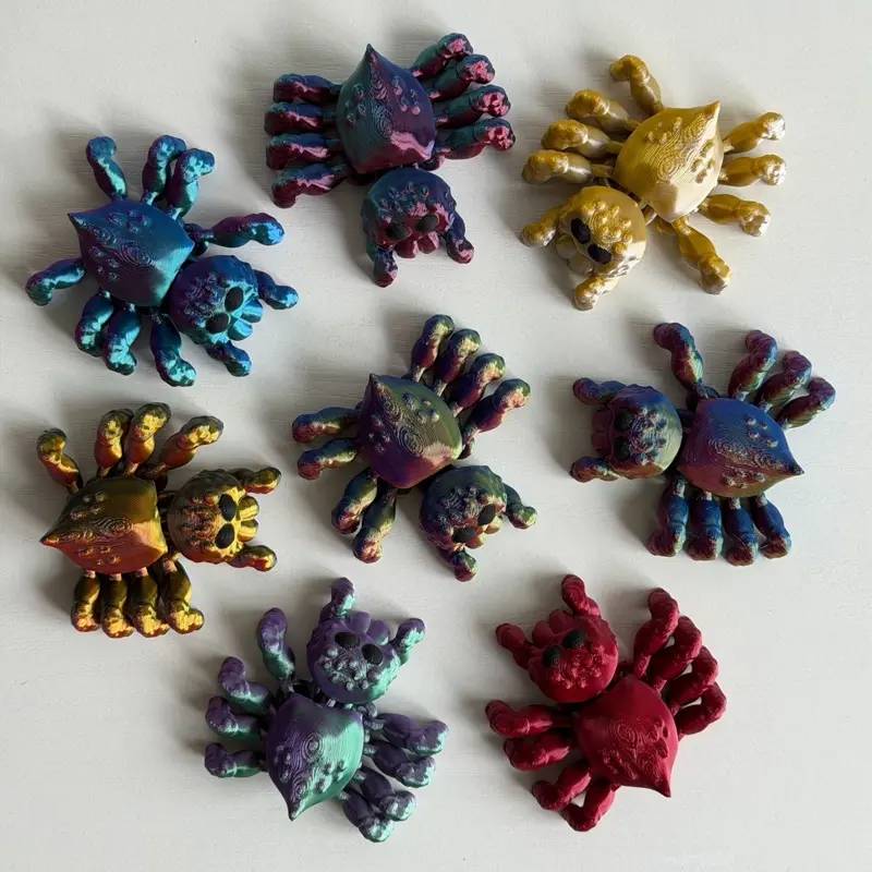 Jumping Spider 3D Printed Flexi fidget / articulated toy