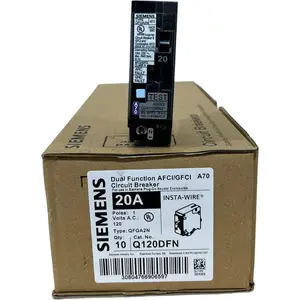 Siemens QP Q120DFN 20A Single-Pole 120V Dual-Function AFCI/GFCI Circuit Breaker (10 Pack)